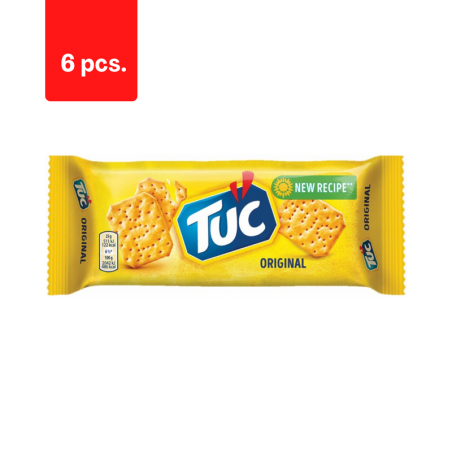 Sūrūs krekeriai TUC ORIGINAL, 100 g  x  6 vnt. pakuotė
