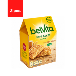 Sausainiai BELVITA minkšti su visų grūdo dalių produktais, su vitaminu B6 ir magniu, 250 g.  x  2 vnt. pakuotė