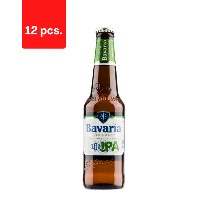 Alus BAVARIA IPA, 0%, 0,33l butelis  x  12 vnt.
