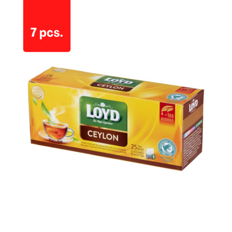 Aromatizuota juodoji arbata LOYD Ceylon, 25 x 2g  x  7 pak.
