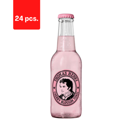 Gazuotas gaivusis gėrimas THOMAS HENRY Cherry Blossom , 0,2 l Butelis D  x  24 vnt