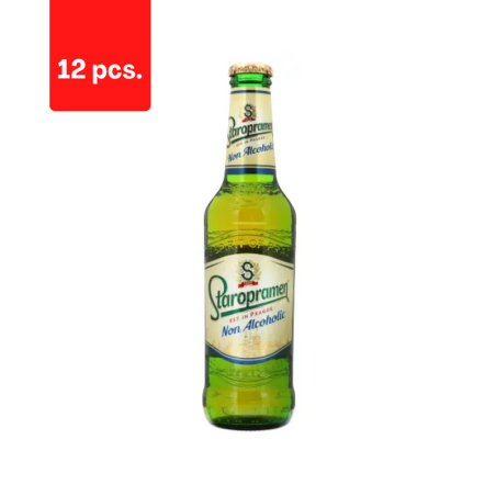 Nealkoholinis alus STAROPRAMEN, 0%, 0,33l, butelis  x  12 vnt. pakuotė
