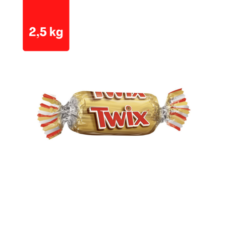 Šokoladiniai saldainiai TWIX, 2,5 kg