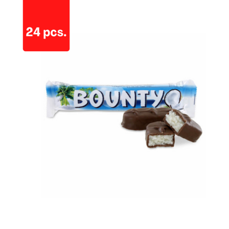 Šokoladinis batonėlis BOUNTY Milk, 57 g  x  24 vnt.