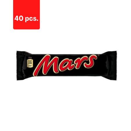 Šokoladinis batonėlis MARS, 47 g  x  40 vnt.