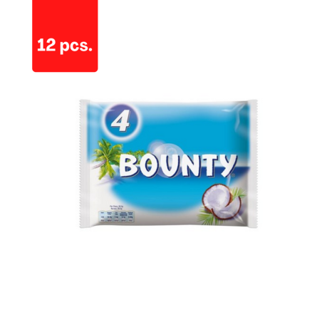 Šokoladinių batonėlių rinkinys BOUNTY Bonus Pack, 4 x 57 g  x  12 pak.