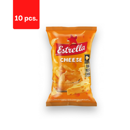 Traškučiai ESTRELLA, sūrio skonio, 130 g  x  10 vnt.