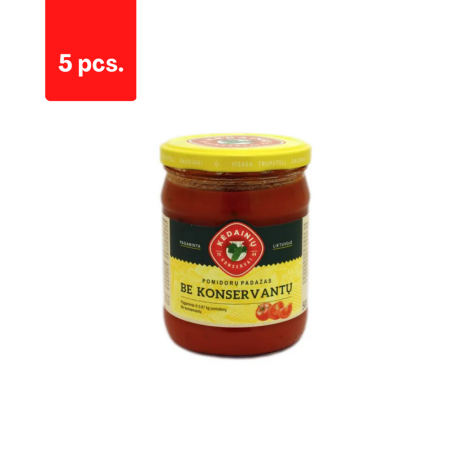 Pomidorų padažas KĖDAINIŲ Be konservantų, 500 g  x  5 vnt.