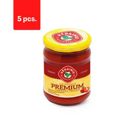 Pomidorų padažas KĖDAINIŲ Lietuviškas Premium, 500 g  x  5 vnt.