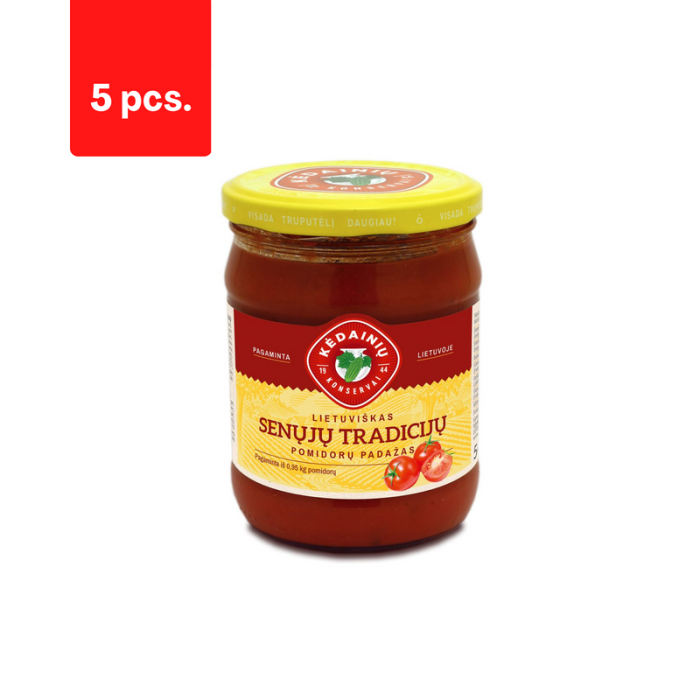 Pomidorų padažas KĖDAINIŲ Lietuviškas senųjų tradicijų, 500 g  x  5 vnt.