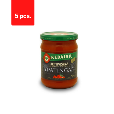 Pomidorų padažas KĖDAINIŲ Lietuviškas, Ypatingas, 500 g  x  5 vnt.