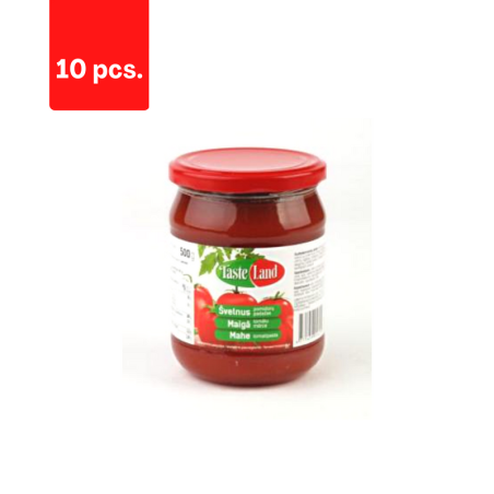 Pomidoru padažas TASTE LAND, švelnus, 500 g  x  10 vnt.
