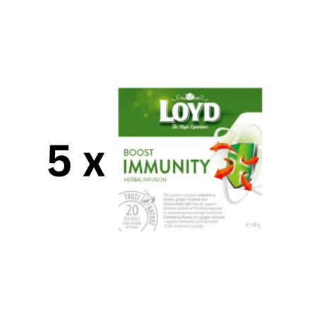 Žolelių arbata LOYD Boost Immunity, 20 x 2g  x  5 pak.