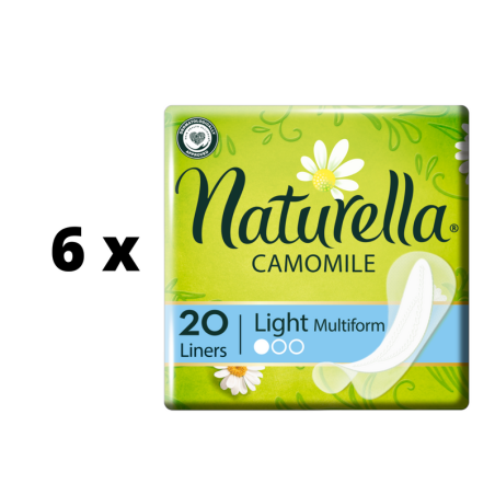 Higieniniai įklotai NATURELLA Light Camomile Multiform, 20 vnt.  x  6 vnt.  pakuotė