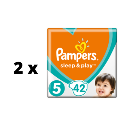 Sauskelnės PAMPERS Sleep&Play Value Pack 5 dydis,  11 - 16 kg, 42 vnt.  x  2 vnt. pakuotė