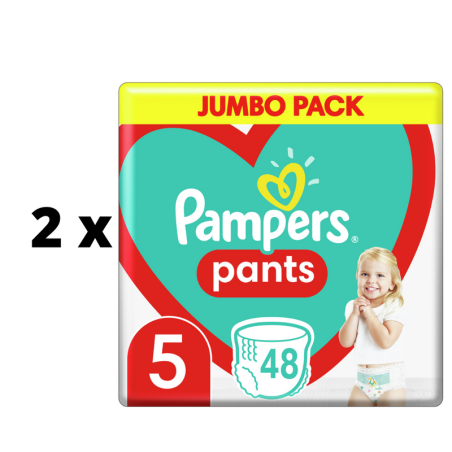 Sauskelnės PAMPERS Pants Jumbo Pack S5 48vnt.  x  2 vnt. pakuotė
