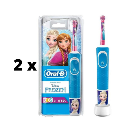 Elektrinis dantų šepetėlis ORAL-B Vitality Kids Frozen  x  2 vnt. pakuotė