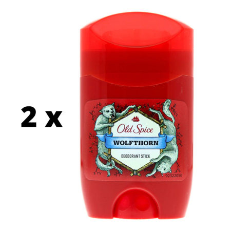Pieštukinis dezodorantas OLD SPICE Wolfthorn, 50 ml  x  2 vnt. pakuotė