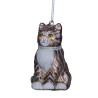 Glass Christmas tree toy - cat, 7.5 cm