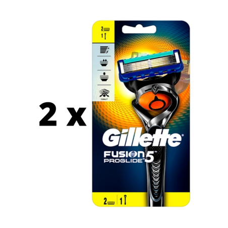 Skustuvas Gillette FUSION Proglide Flexball Manual 2 galv.  x  2 vnt. pakuotė
