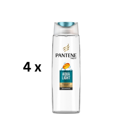 Šampūnas PANTENE Fine Aqua Light, 250 ml, pakuotė 4 vnt.