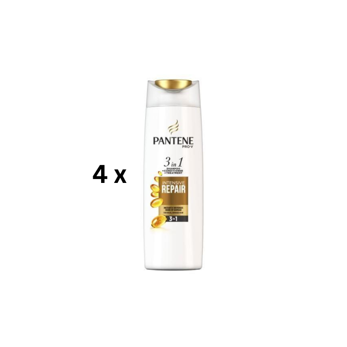 PANTENE Repair & Protect 3in1 atkuriamasis ir saugantis šampūnas, 360 ml, pakuotė 4 vnt.
