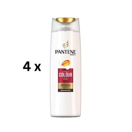 Šampūnas PANTENE Color Shine dažytiems plaukams, 400 ml, pakuotė 4 vnt.