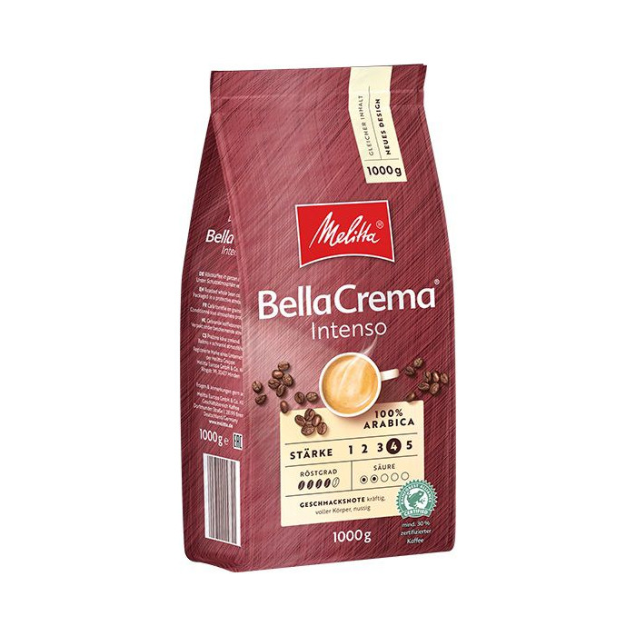 Kavos pupelės MELITTA Bellacrema Intenso, 1 kg