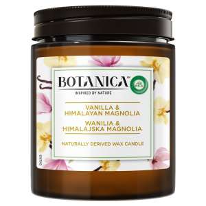 Kvapioji žvakė Botanica Candle Vanilla&Himal.Magnolia 205 g. 6 vnt. pakuotėje
