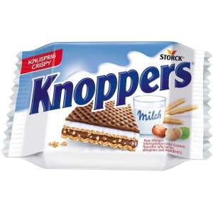 Vafliniai sausainiai Knoppers 25 g. 24 vnt. pakuotėje