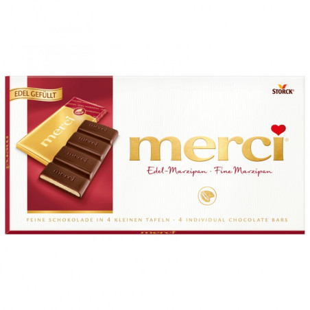 Šokoladas Merci Fine Marzipan 112 g. 15 vnt. pakuotėje