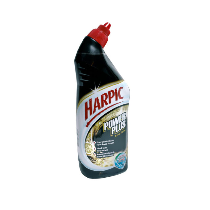 Tualetų valiklis Harpic PowerPlus Citrus 750 ml. 4 pakuočių komplektas