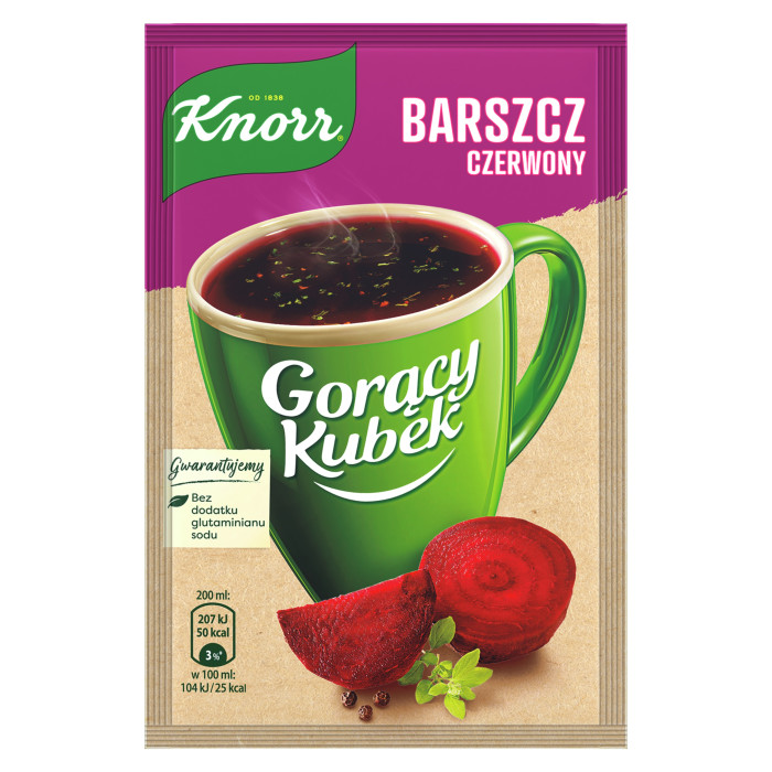 Knorr barščių sriuba Cup a Soup , 14g., 38 pakuočių komplektas