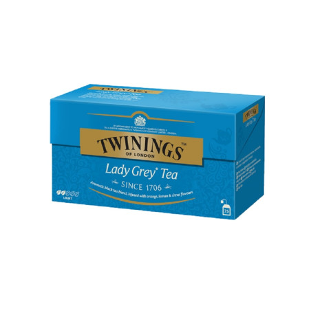 Twinings Juodoji arbata Lady grey 25x2g, 50g, 6 pakuočių komplektas
