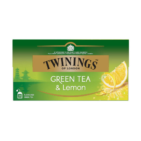 Twinings Žalioji arbata su citrina 25x1.6g, 40g, 6 pakuočių komplektas