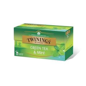 Twinings Žalioji arbata su mėtomis 25x1.6g, 40g, 4 pakuočių komplektas