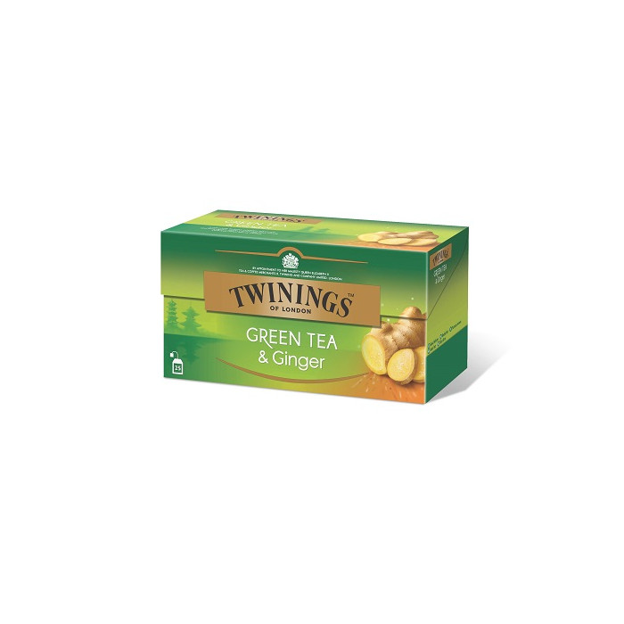 Twinings Žalioji arbata su imbieru 25x1.6g, 40g, 4 pakuočių komplektas