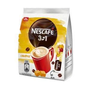 Nescafe Kavos gėrimas Caramel 3in1(maišelyje 10x16g), 6 pakuočių komplektas