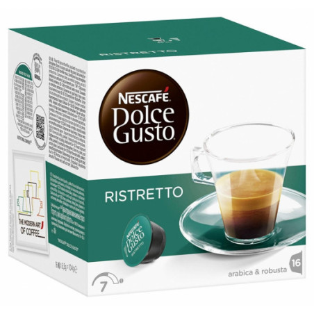 Nescafe Dolce Gusto kava Ristretto16kapsulių, 112g, 3 pakuočių komplektas