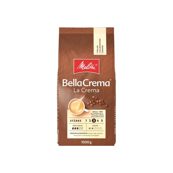 Mellita BellaCrema LaCrema kavos pupelės, 1kg , 4 pakuočių komplektas