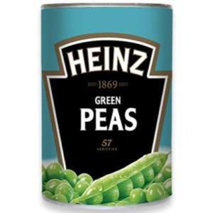 Heinz konservuoti žalieji žirneliai, 400g/240g, 10 pakuočių komplektas