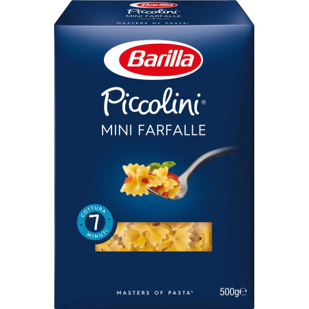 Barilla Mini Farfalle-Piccolini makaronai, 500g, 6 pakuočių komplektas