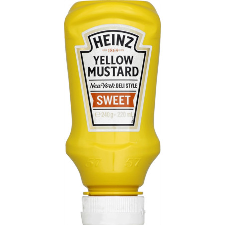 Heinz saldžiosios garstyčios, 220ml/240g, 8 pakuočių komplektas