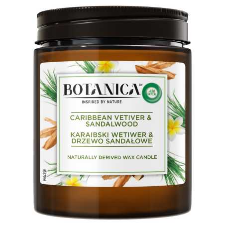 Kvapioji žvakė Botanica Candle Carib.Vetiver&Sandalw 205 g