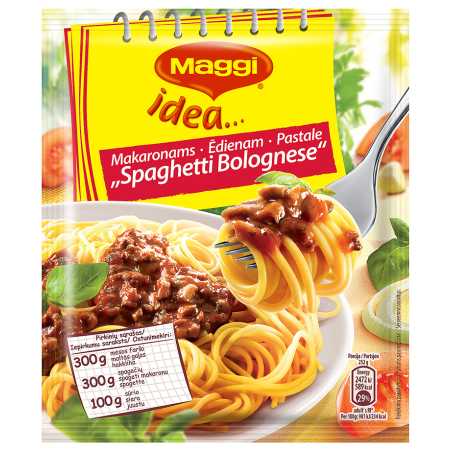 Maggi Idea makaronams Spaghetti Bolognese, 44g, 5 pakuočių komplektas