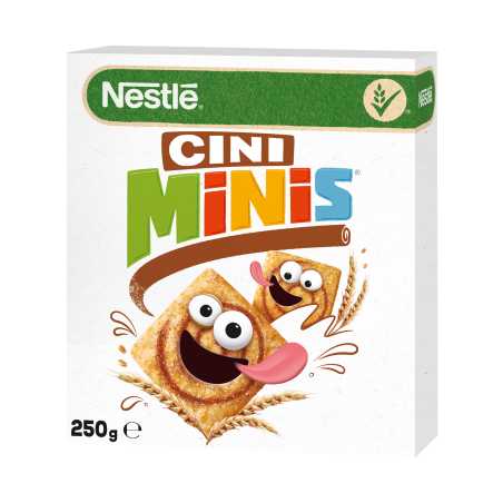 Nestle Cini-Minis dribsniai, 250g, 4 pakuočių komplektas