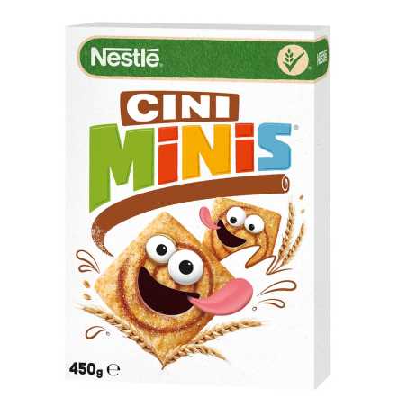 Nestle Cini-Minis dribsniai, 450g, 6 pakuočių komplektas