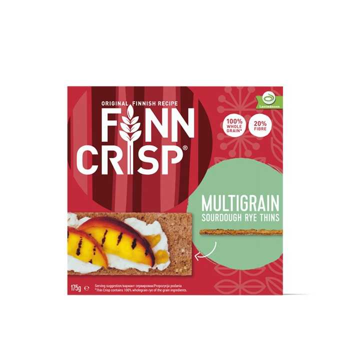 Finn Crisp duonelės Multigrain (įvairių grūdų), 175g, 9 pakuočių komplektas