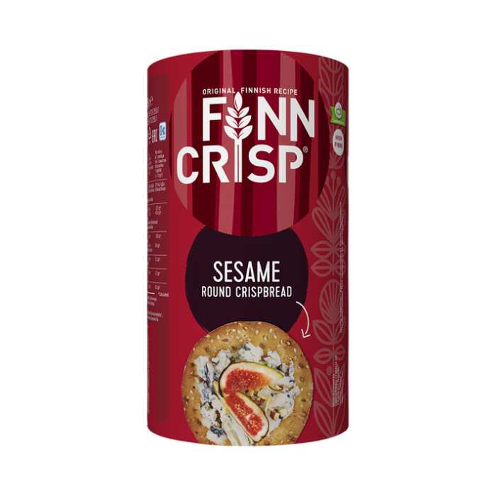 Finn Crisp duonos paplotėliai su sezamu, 250g, 12 pakuočių komplektas
