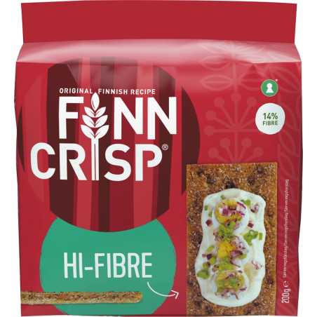Finn Crisp duoniukai Hi-Fibre, 200g, 12 pakuočių komplektas